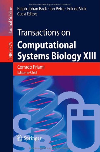 Transactions On Computational Systems Biology Xiii 1st Edition Antti Hkkinen
