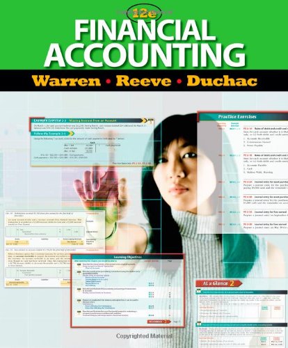 Financial Accounting 12th Edition 12th Edition Carl S Warren