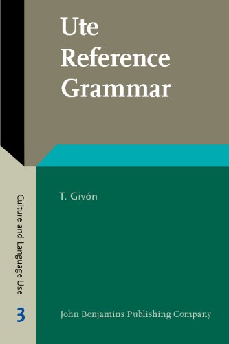 Ute Reference Grammar T Givón