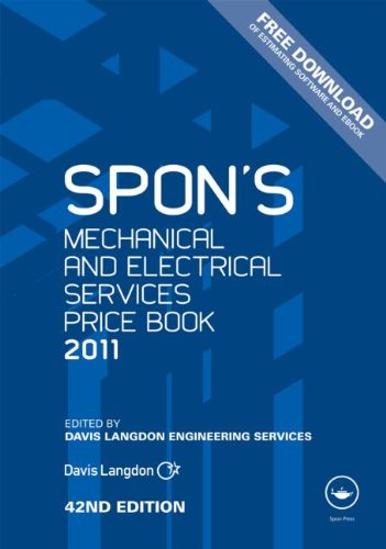 Spons Mechanical And Electrical Services Price Book 2011 42nd Edition 42 Harpsc Davis Langdon