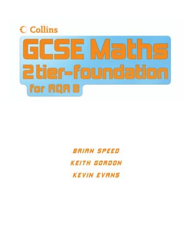 Maths For Aqa Modular Gcse Foundation Pupil Book Brian Speed