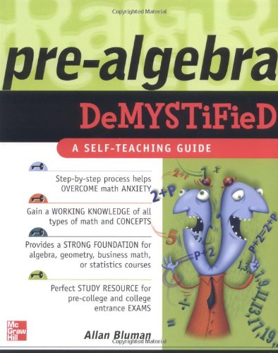 Prealgebra Demystified 1st Edition Allan Bluman