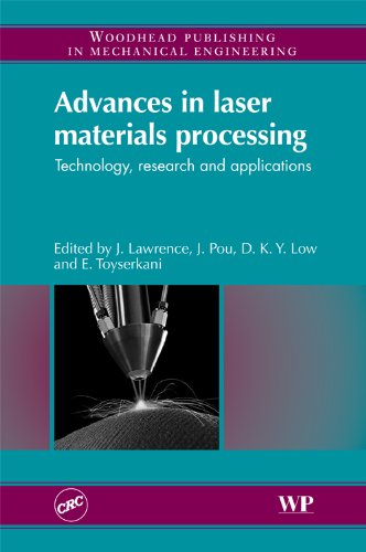 Advances In Laser Materials Processing Technology Technology Research And Application J Lawrence