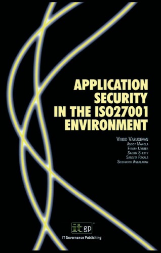 Application Security In The Iso27001 Environment Vinod Vasudevan