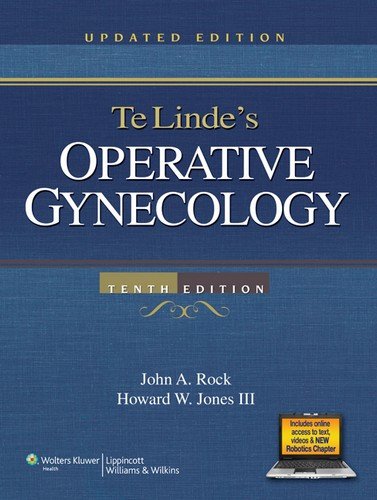 Telindes Operative Gynecology 10th Edition Tenth John A Rock