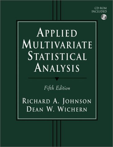 Applied Multivariate Statistical Analysis 5th Edition 5th Edition Richard Arnold Johnson