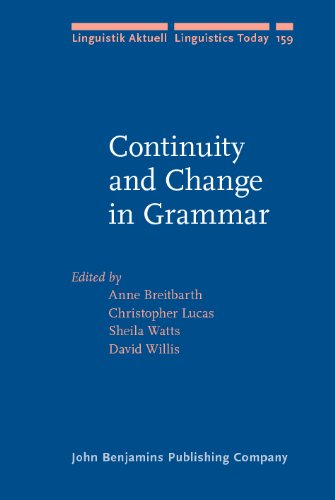 Continuity And Change In Grammar Linguistik Aktuell Linguistics Today Anne Breitbarth