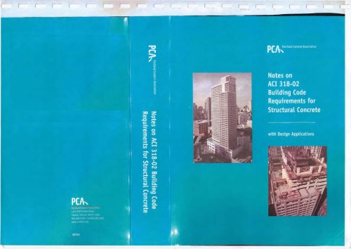 Notes On Aci 31802 Building Code Requirements For Structural Concrete With Design Applications 8th Portland Cement Association