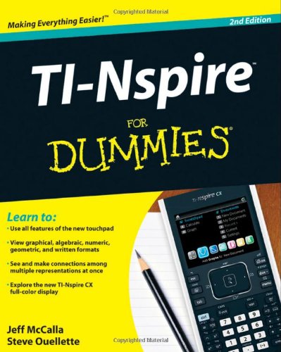 Tinspire For Dummies For Dummies Computer Tech 2nd Jeff Mccalla