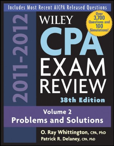 Wiley Cpa Examination Review Problems And Solutions Volume 2 38th Edition O Ray Whittington