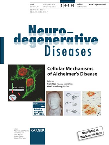 Cellular Mechanisms Of Alzheimers Disease Neurodegenerative Diseases 2006 Special C Haass