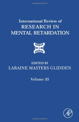 International Review Of Research In Mental Retardation 35 1st Edition Laraine Masters Glidden Eds