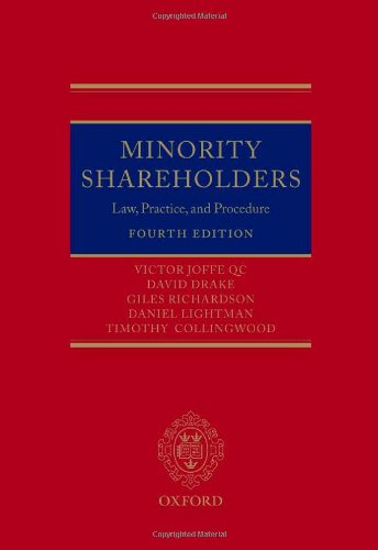 Minority Shareholders Law Practice And Procedure 4th Ed Four Victor Joffe Qc