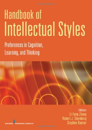 Handbook Of Intellectual Styles Preferences In Cognition Learning And Thinking 1st Edition Lifang Zhang