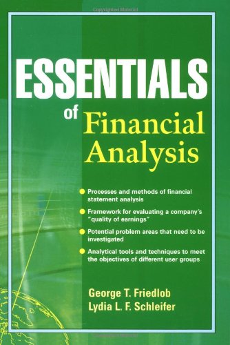 Essentials Of Financial Analysis 1st Edition G Thomas Friedlob