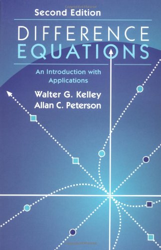 Difference Equations An Introduction With Applications 2nd Edition 2nd Walter G Kelley