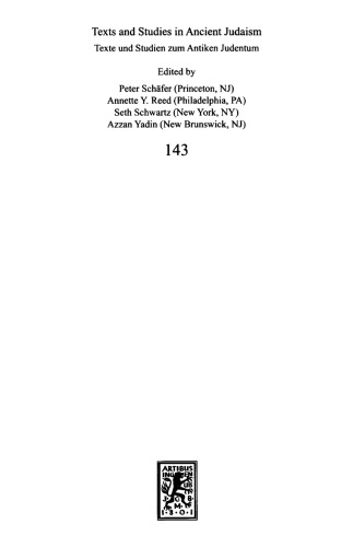 Toledot Yeshu The Life Story Of Jesus Revisited Ed By Peter Schfer