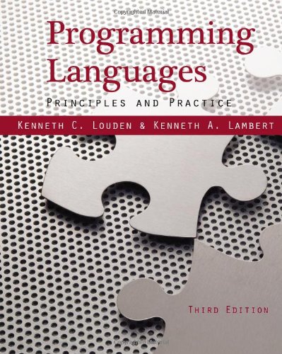 Programming Languages Principles And Practices 3rd Edition Kenneth C Louden