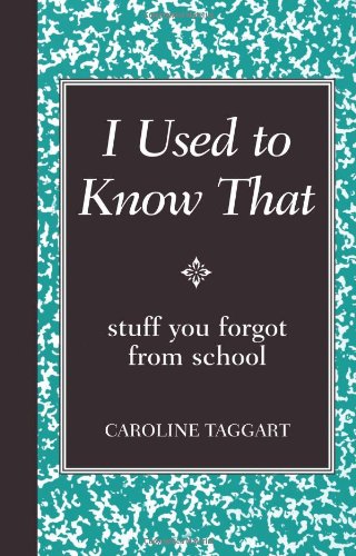 I Used To Know That Stuff You Forgot From School Caroline Taggart