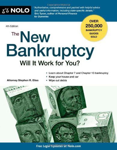 The New Bankruptcy Will It Work For You 4th Edition 4th Stephen Elias