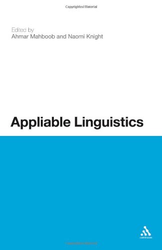 Appliable Linguistics Ahmar Mahboob Naomi Knight