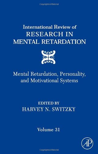 Mental Retardation Personality And Motivational Systems 1st Edition Harvey N Switzky