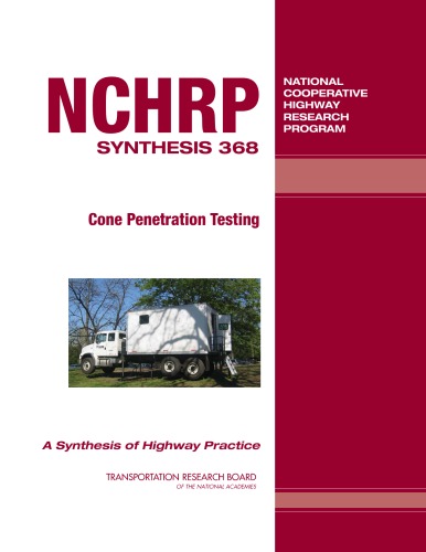 Cone Penetration Testing Paul W Mayne National Research Council Us Transportation Research Board