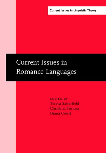 Current Issues In Romance Languages Selected Papers From The 29th Linguistic Symposium On Romance Languages Lsrl Ann Arbor 811 April 1999 1st Teresa Satterfield