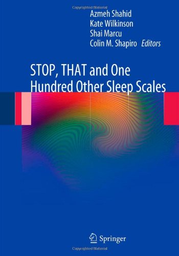 Stop That And One Hundred Other Sleep Scales 1st Edition Azmeh Shahid Md