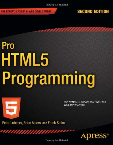 Pro Html5 Programming 2nd Edition Peter Lubbers Frank Salim Brian Albers