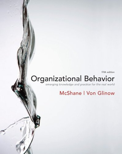 Organizational Behavior Fifth Steven Mcshane Mary Von Glinow