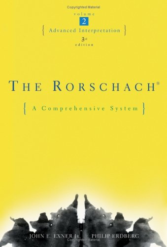 The Rorschach Advanced Interpretation Volume Two John E Exner Jr