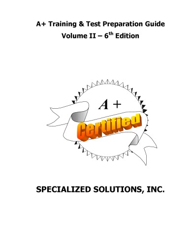 A Training Test Preparation Guide Volume Ii 6th Edition 6th Edition Garrett Smiley