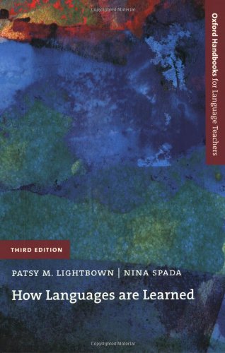 How Languages Are Learned 3rd Edition 3rd Patsy M Lightbown