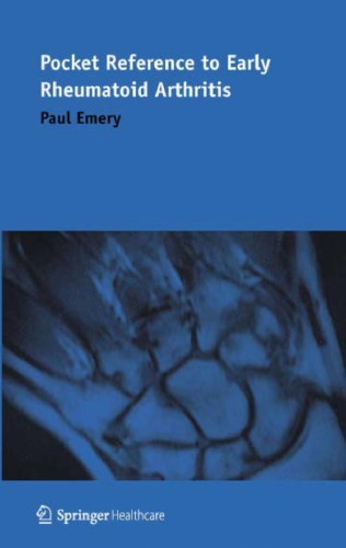 Pocket Reference To Early Rheumatoid Arthritis Paul Emery
