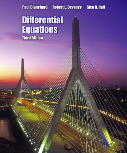 Differential Equations Third Edition 3rd Edition Paul Blanchard