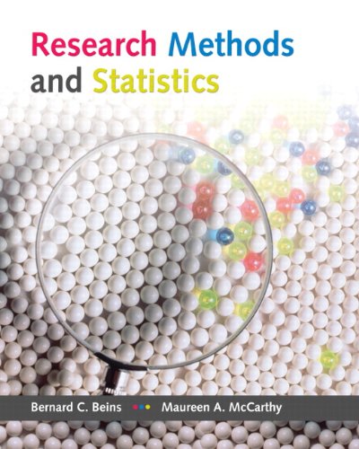 Research Methods And Statistics 1st Edition Bernard C Beins