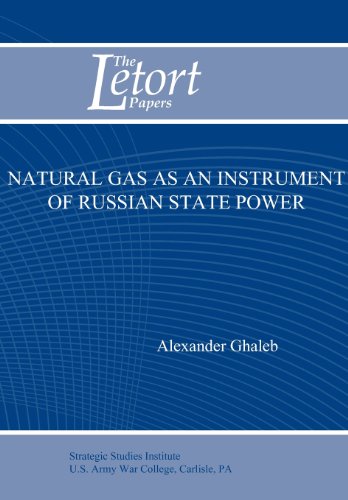 Natural Gas As An Instrument Of Russian State Power Letort Paper Alexander Ghaleb
