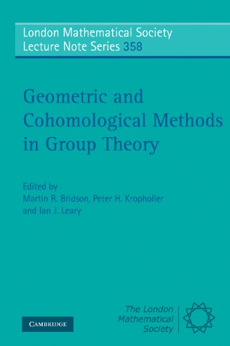 Geometric And Cohomological Methods In Group Theory 1st Edition Martin R Bridson