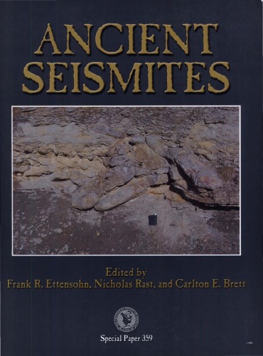 Ancient Seismites Gsa Special Paper 359 Frank R Ettensohn
