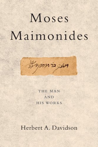 Moses Maimonides The Man And His Works Reprint Herbert Davidson