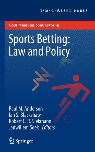 Sports Betting Law And Policy 1st Edition Ian S Blackshaw Auth