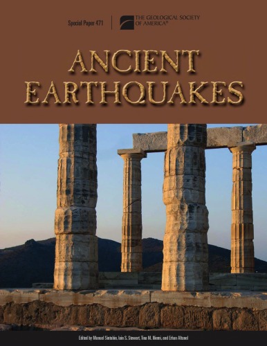 Ancient Earthquakes Manuel Sintubin Iain S Stewart Tina M Niemi