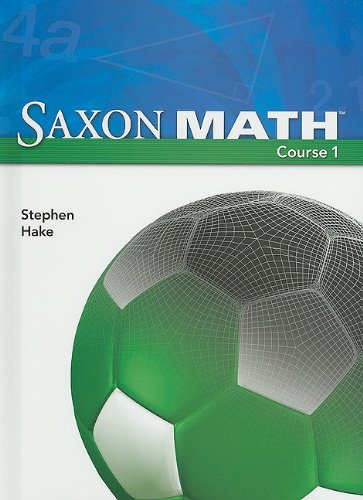 Saxon Math Course 1 Student Stephan Hake