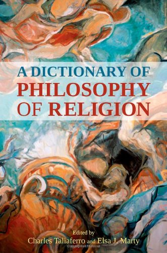 A Dictionary Of Philosophy Of Religion Charles Taliaferro Elsa J Marty Editors
