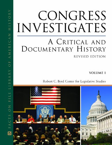 Congress Investigates A Critical And Documentary History Revised Edition 2volume Set Revised Roger A Bruns