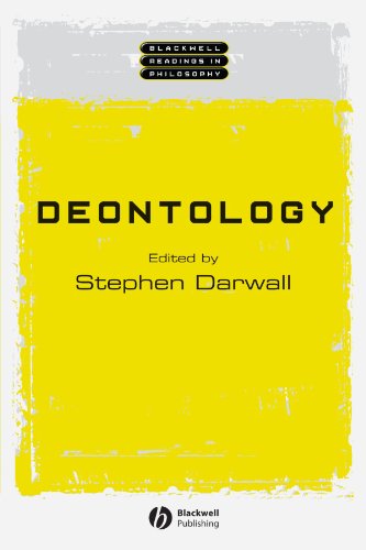 Deontology 1st Edition Stephen Darwall