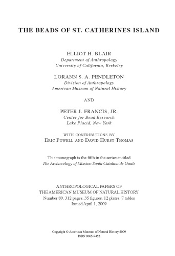 The Beads Of St Catherines Island Elliot Blair Lorann S A Pendleton