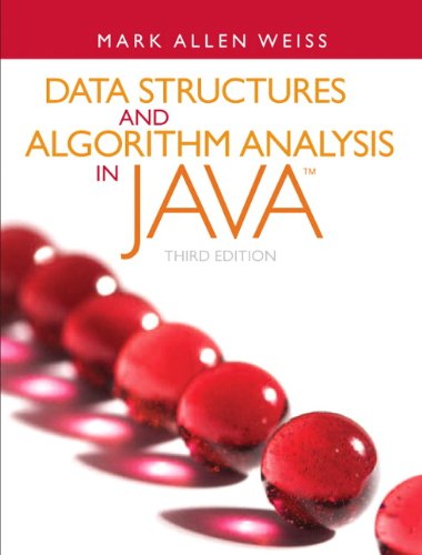 Data Structures And Algorithm Analysis In Java 3rd Edition 3rd Mark Allen Weiss