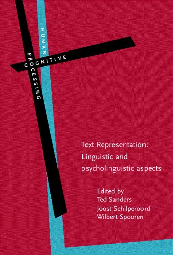 Text Representation Linguistic And Psycholinguistic Aspects Ted Sanders